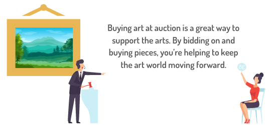 a great way to collect art on a budget is through art auctions