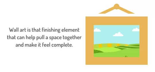 matching wall art is the finishing element that makes a room feel more complete