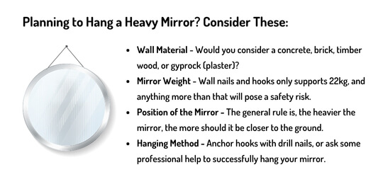Planning to Hang a Heavy Mirror Professional Picture Hanging Blog