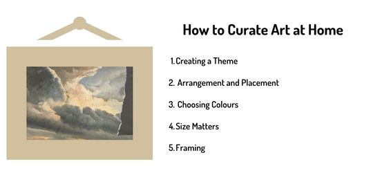how to curate art at home
